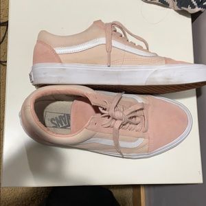 Sand/pink vans